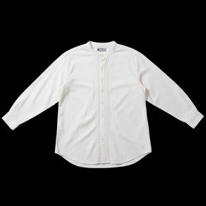 Peruvian Cotton Ivory Mandarin Collar Pintuck Shirt Inter-American L